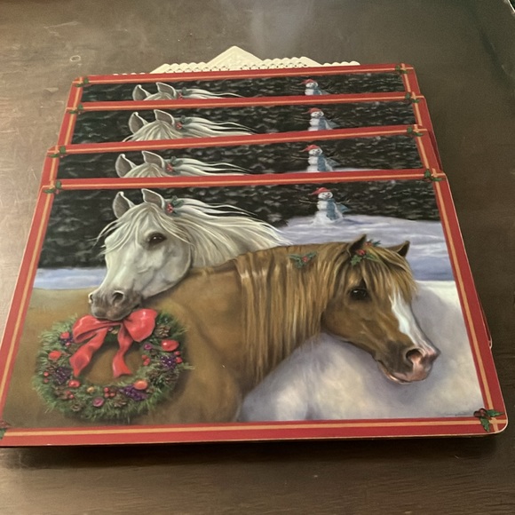 Vintage Country Christmas Mats - Picture 1 of 7